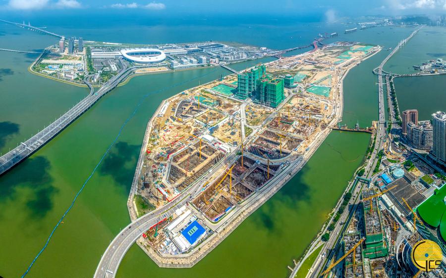 Newly developed area (reclaimed land) in the eastern part of the Macau Peninsula