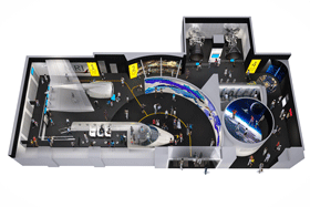 Overhead view of the new  Aerospace Zone (conceptual rendering).