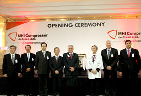Opening ceremony at MHI Compressor do Brasil Ltda.（MCO－B）