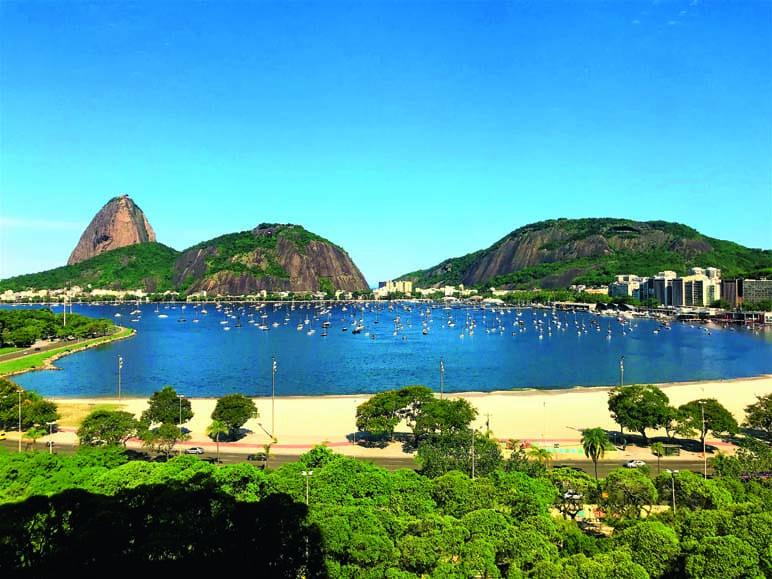 View from the Rio de Janeiro sales office, featuring the famous Sugarloaf Mountain