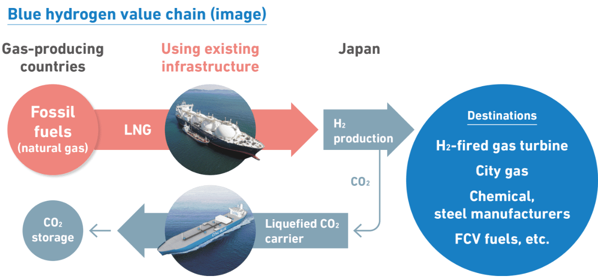 Blue hydrogen value chain(image)