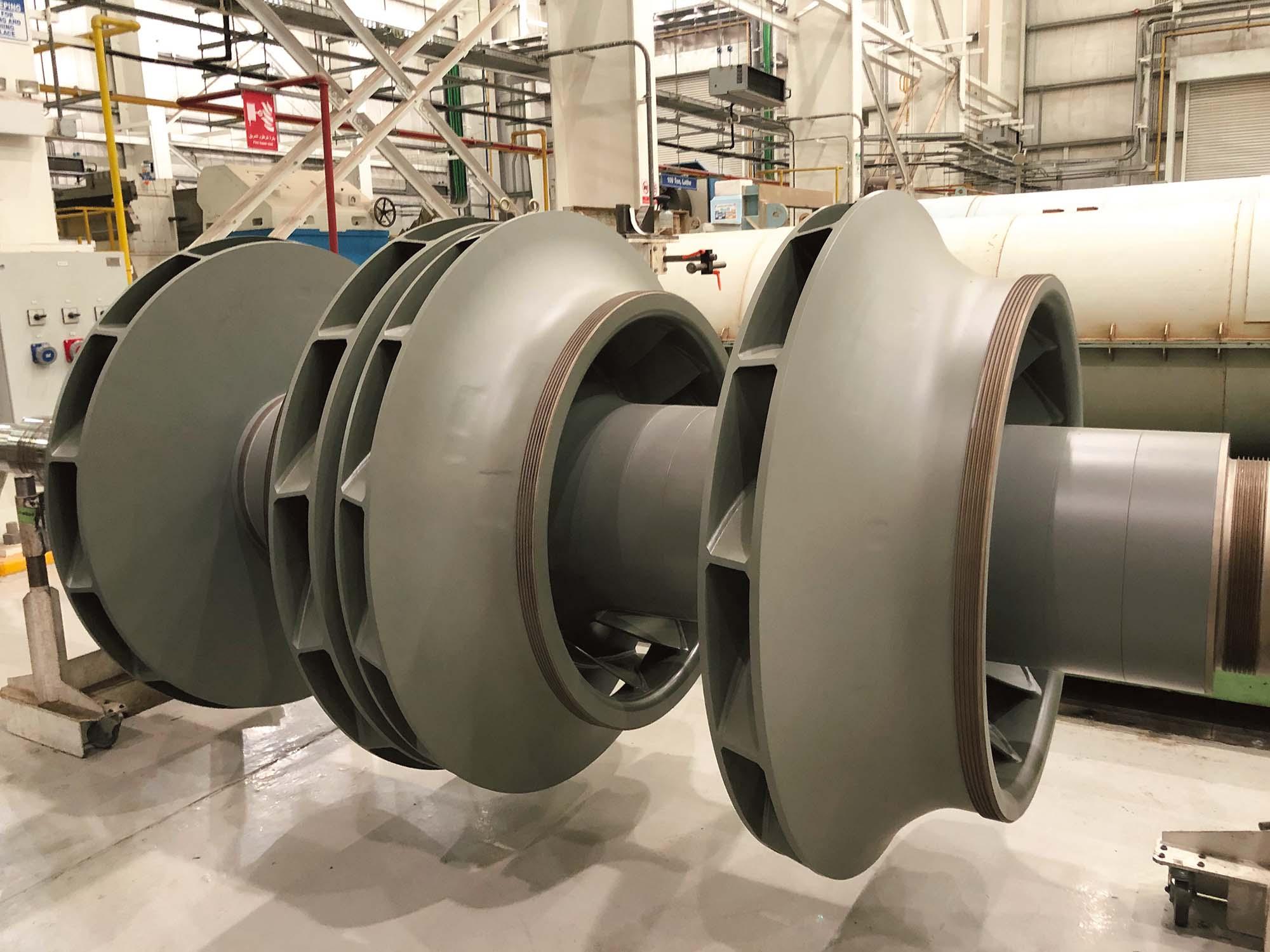 A compressor rotor with coating applied