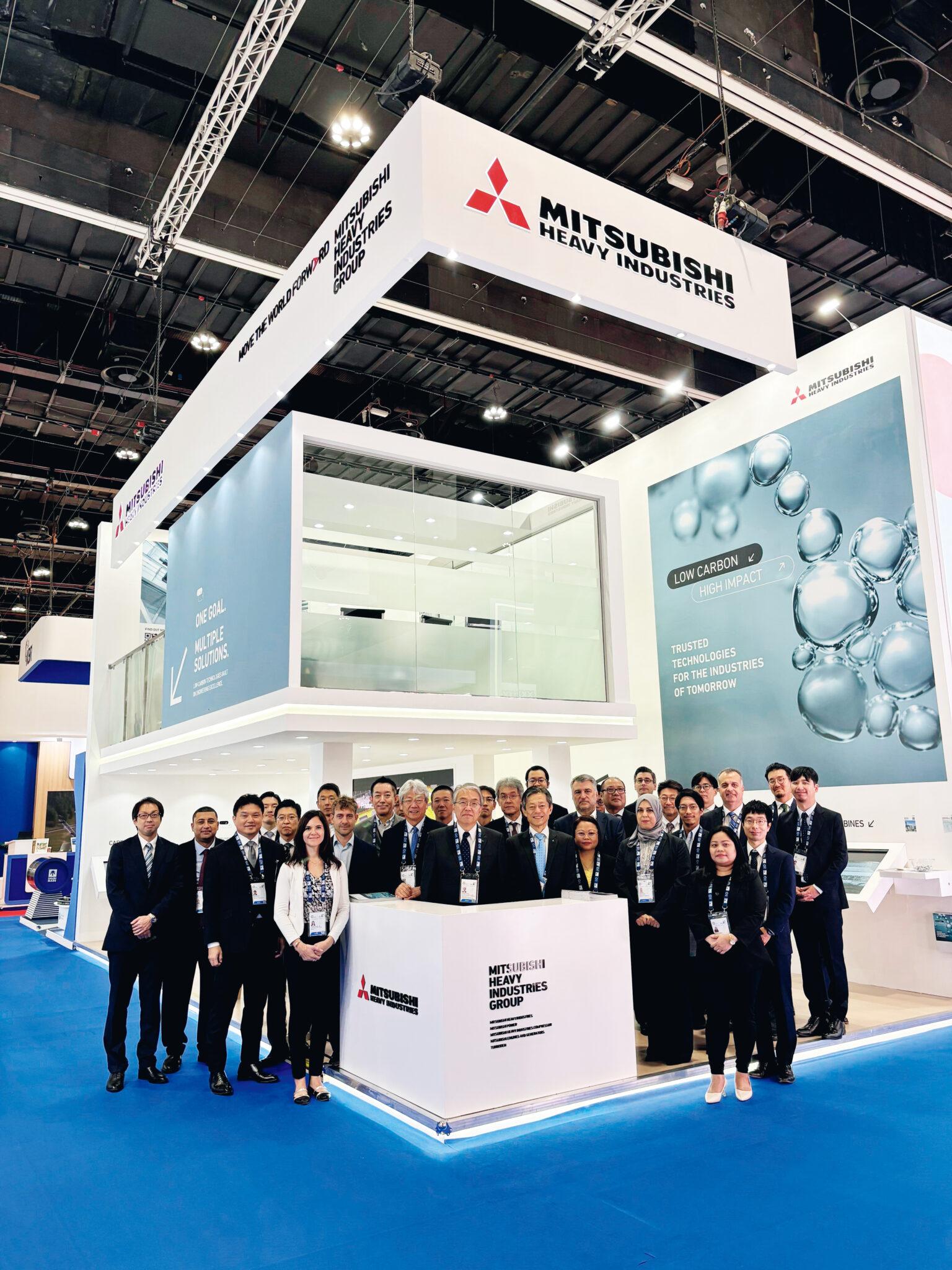 Employees who participated at MHI Group’s booth