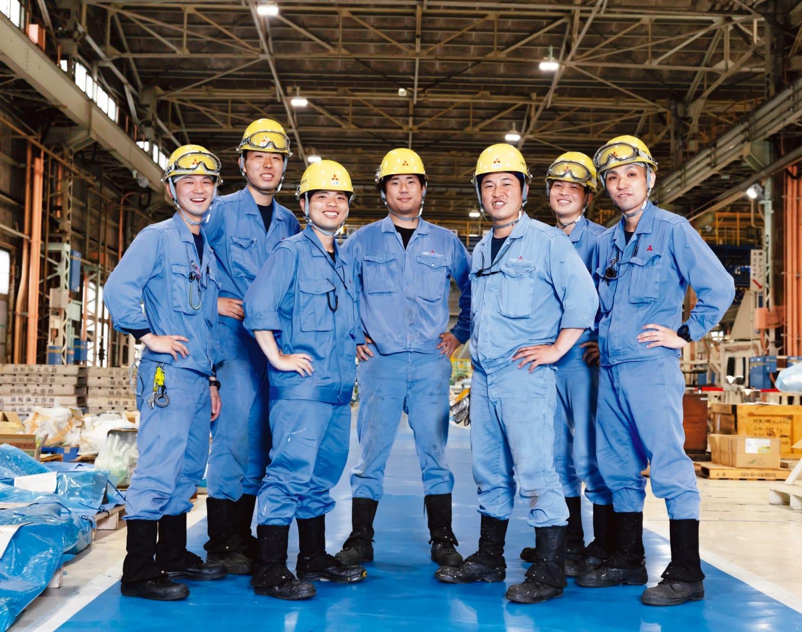 From the left: Ryota Tanaka, Kodai Ueno, Syuto Miyawaki, Kenta Sakamoto, Yoshitaka Yamazaki, Ryotaro Oki, Suguru Ichinotsubo