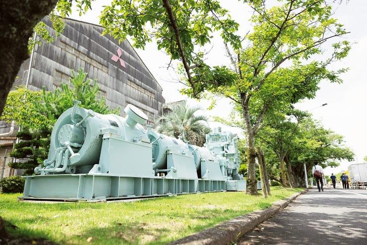 Monument of a compressor and turbine