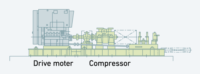 Gas gathering compressor