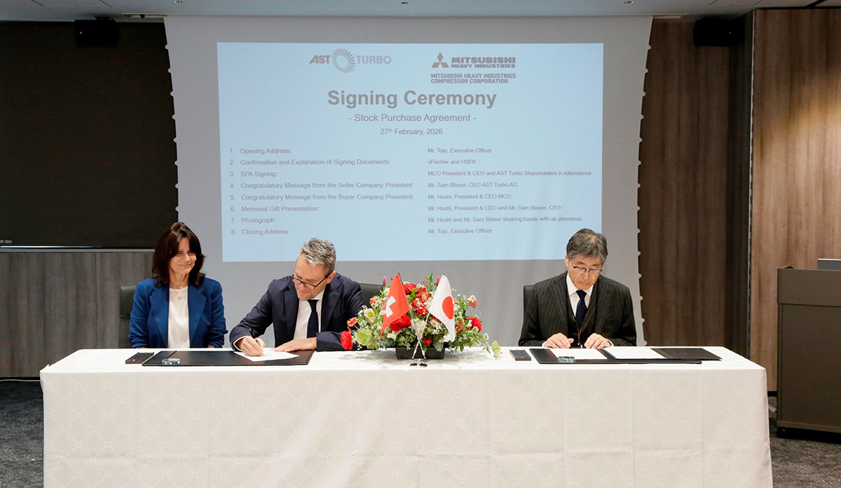 Signing the agreement