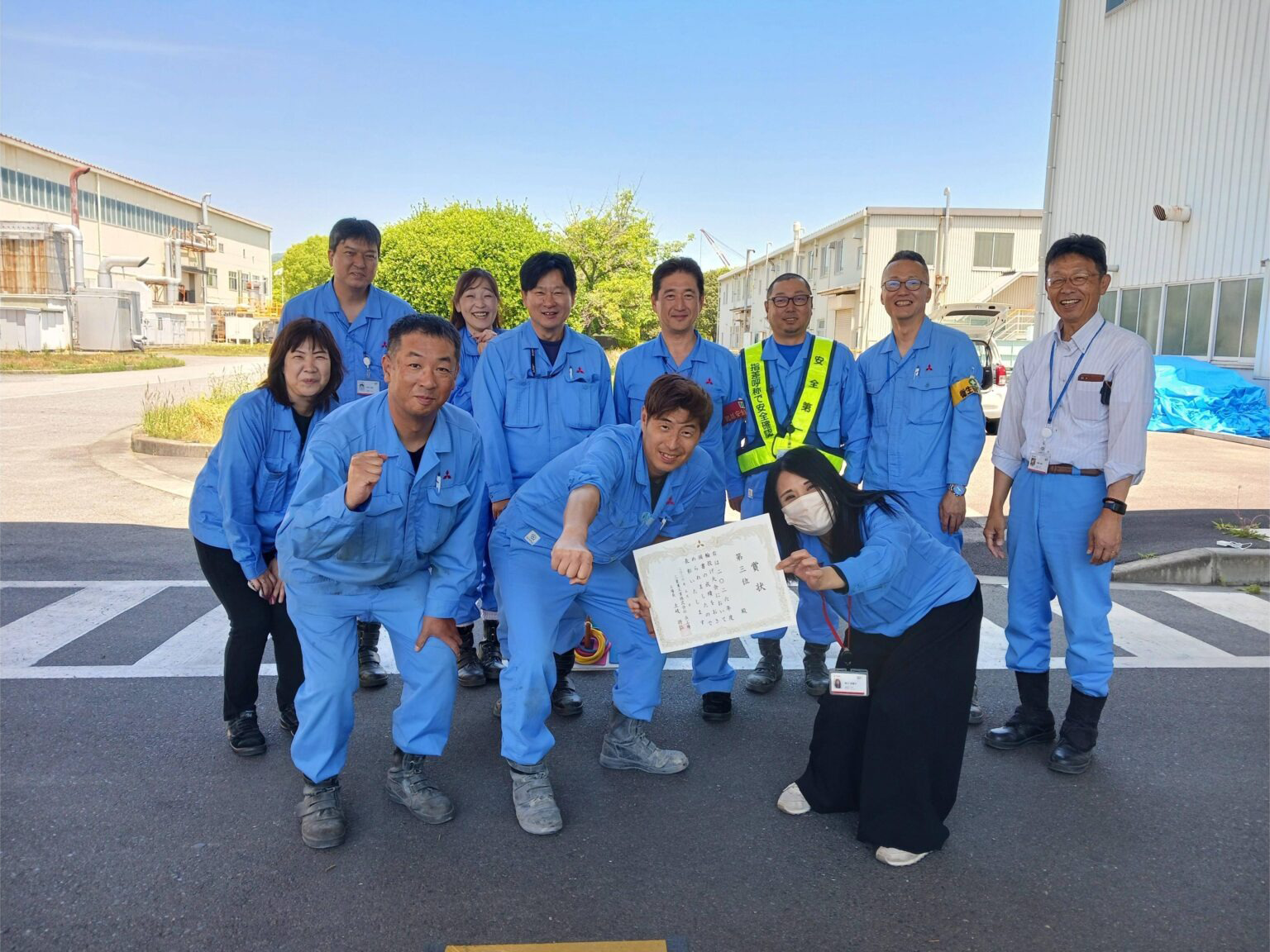 Winning team at the Kure Area