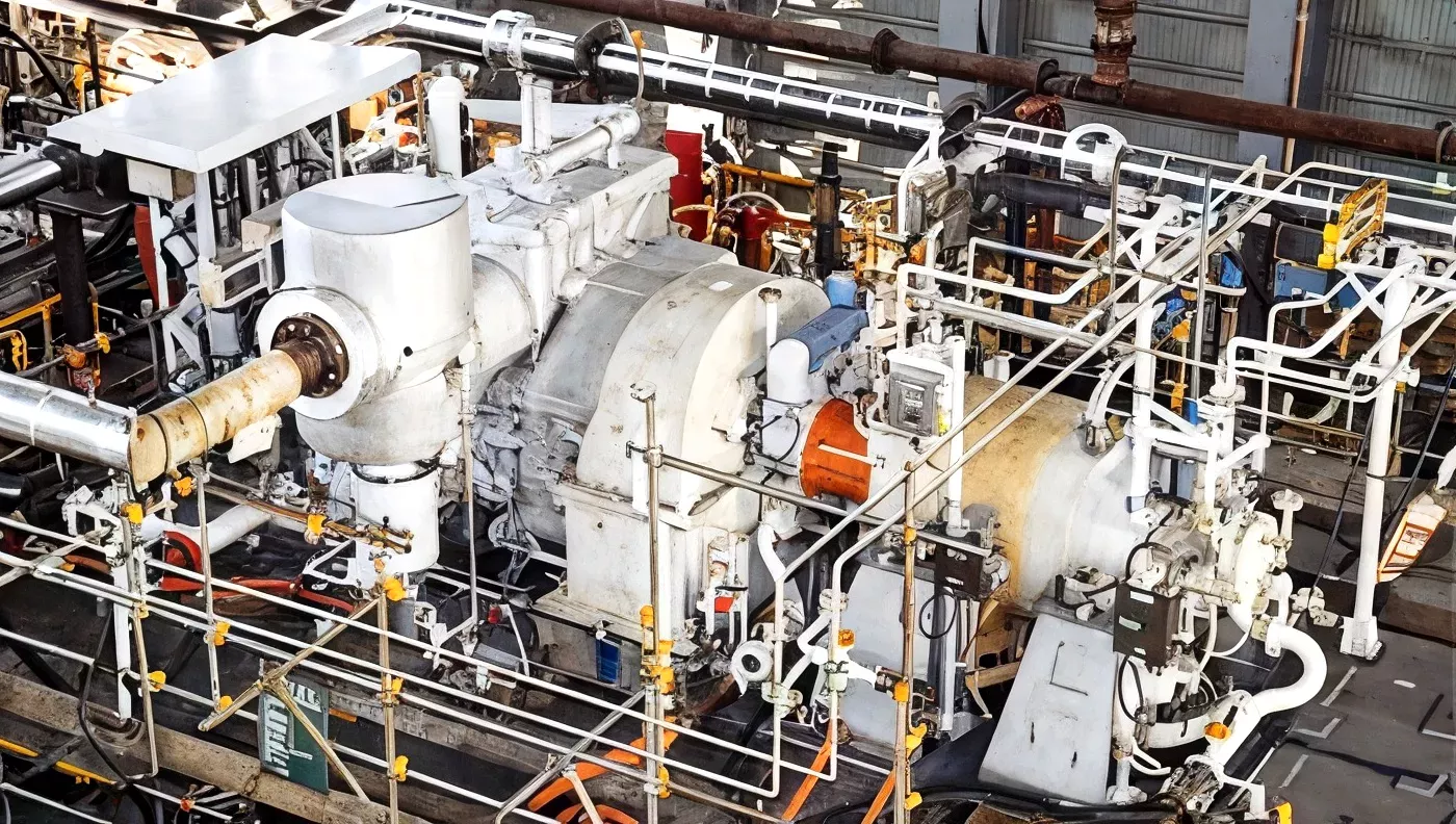 Depletion compressor train