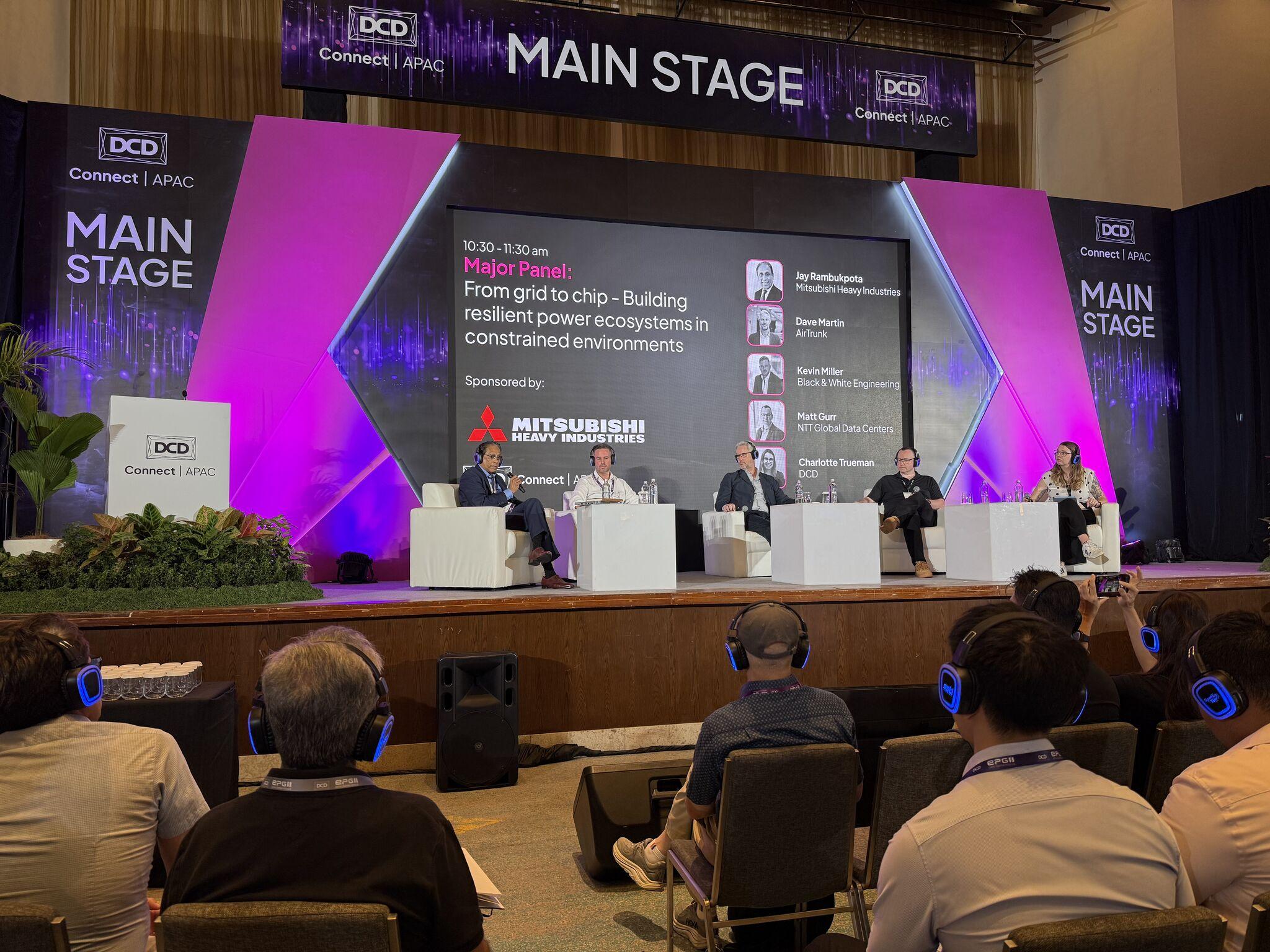 Grid-to-chip panel discussion sponsored by Mitsubishi Heavy Industries at DCD>Connect APAC 2026