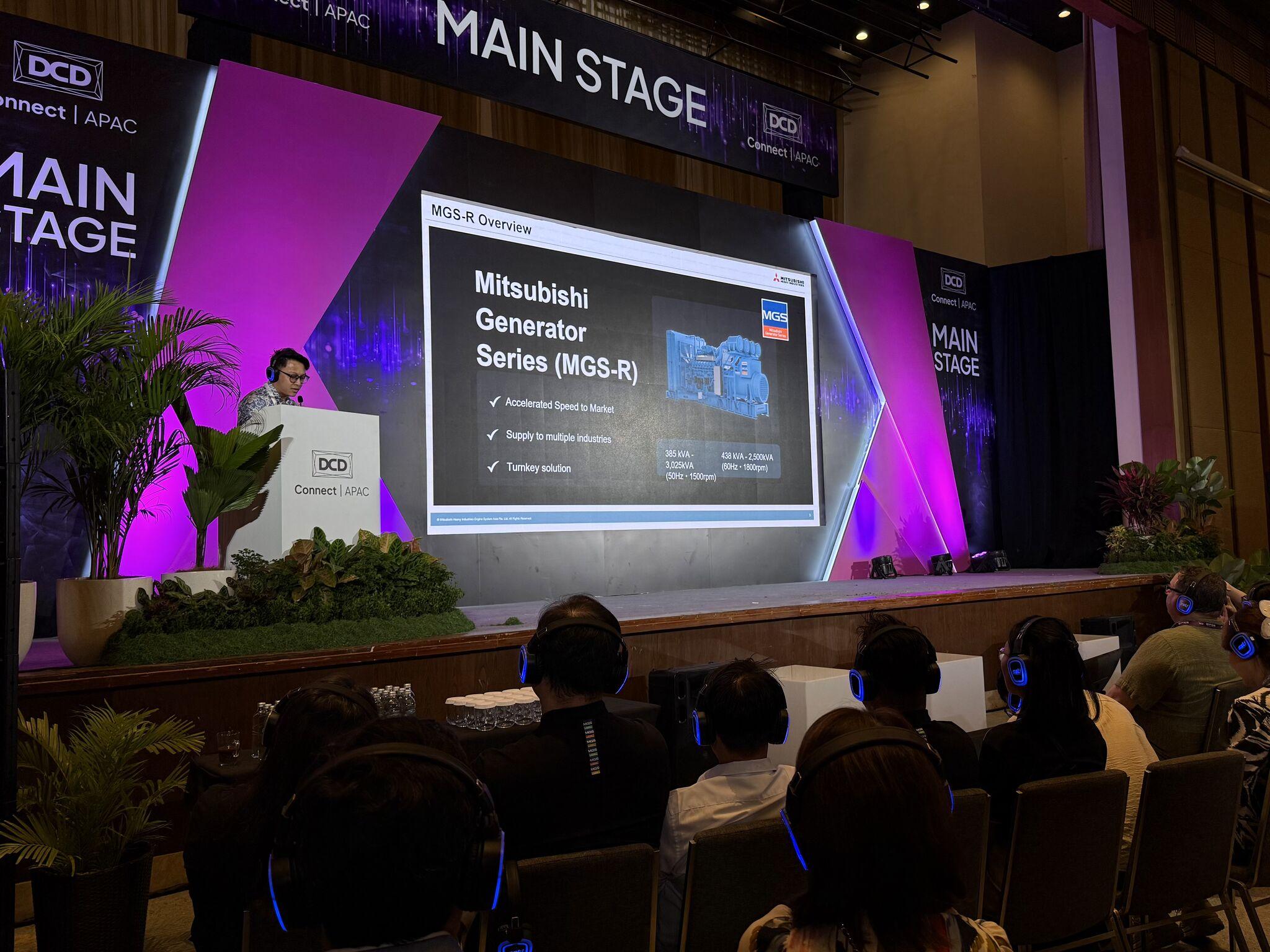 MGS-R presentation during the 5x5 Pitch Session at DCD>Connect APAC 2026
