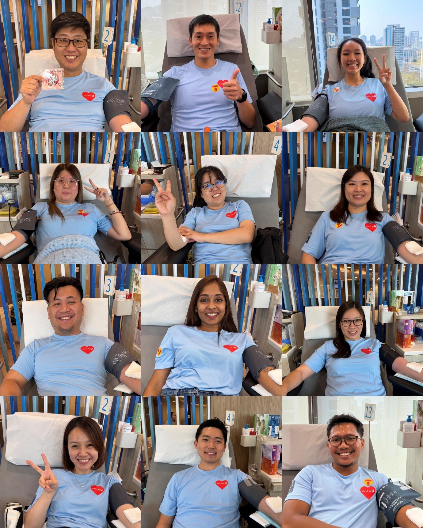 MHI-ESA employees participating in the second blood donation drive