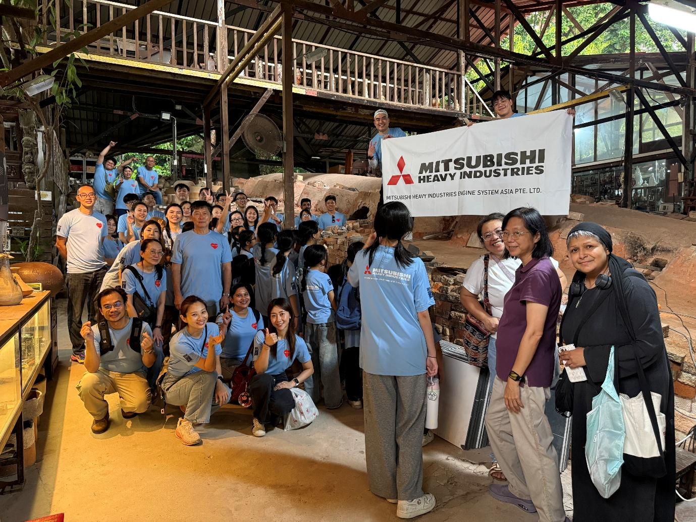 MHI-ESA volunteers and Marymount Centre participants at Thow Kwang Pottery Jungle