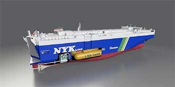 日本郵船 LNG燃料自動車運搬船
