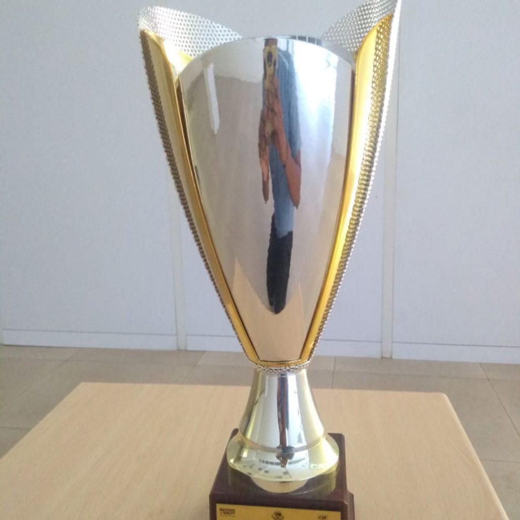 Silver color trophy