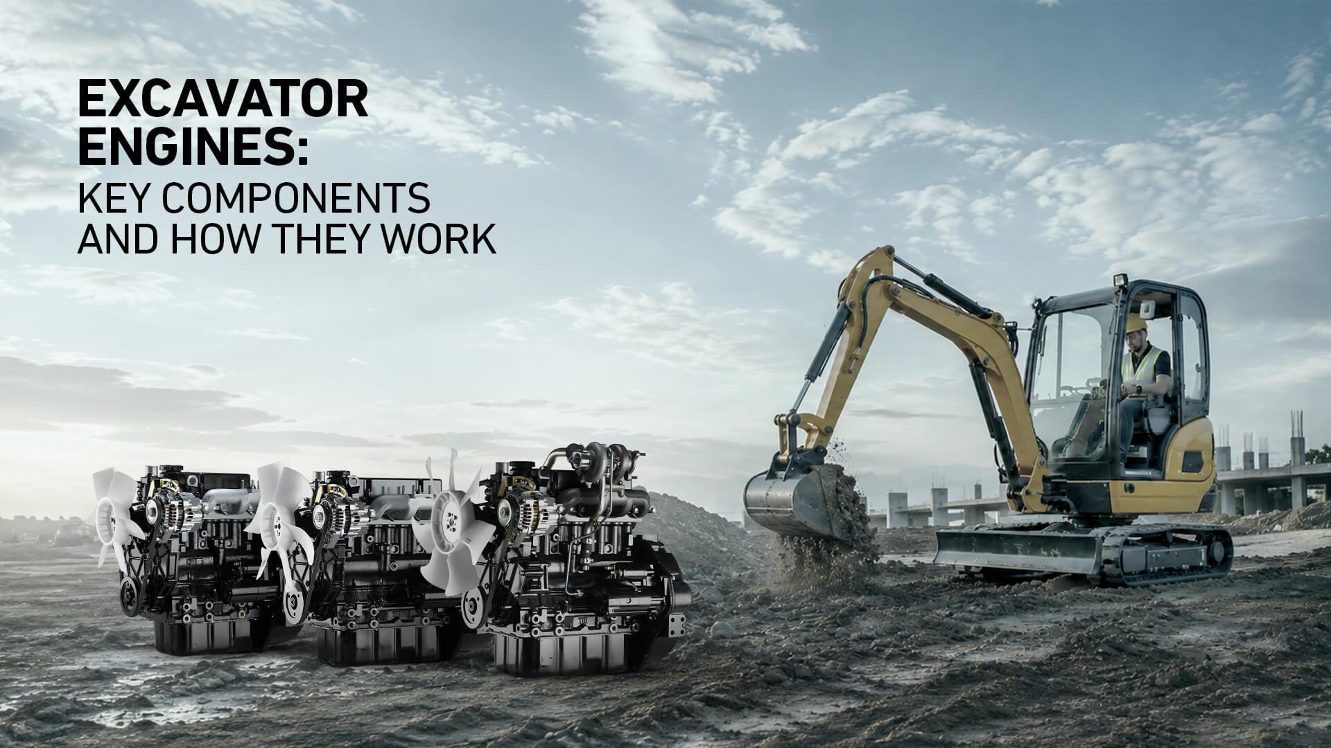 Excavator Diesel Engine Components, How It Works and What to Specify
