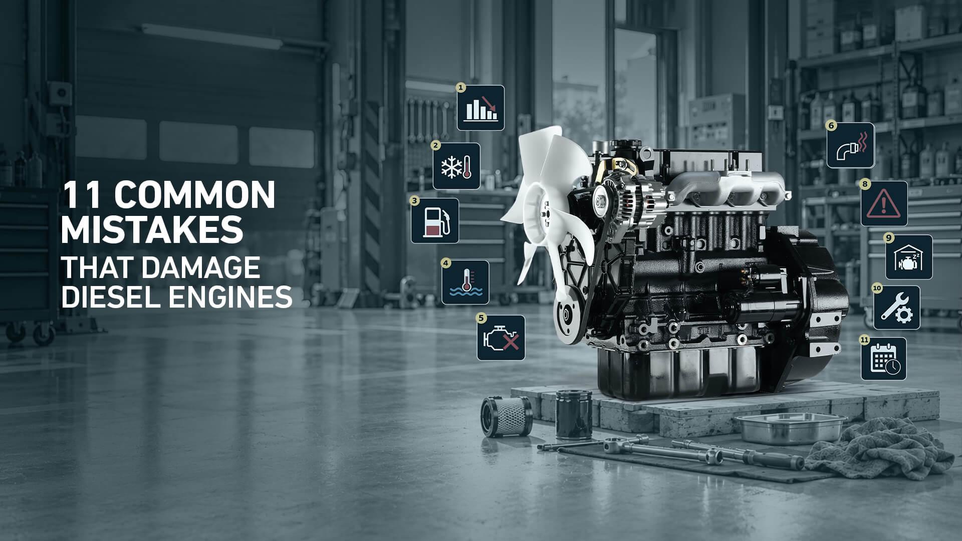 11 Common Mistakes That Damage Diesel Engines