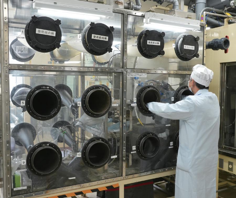 Appearance of glove box