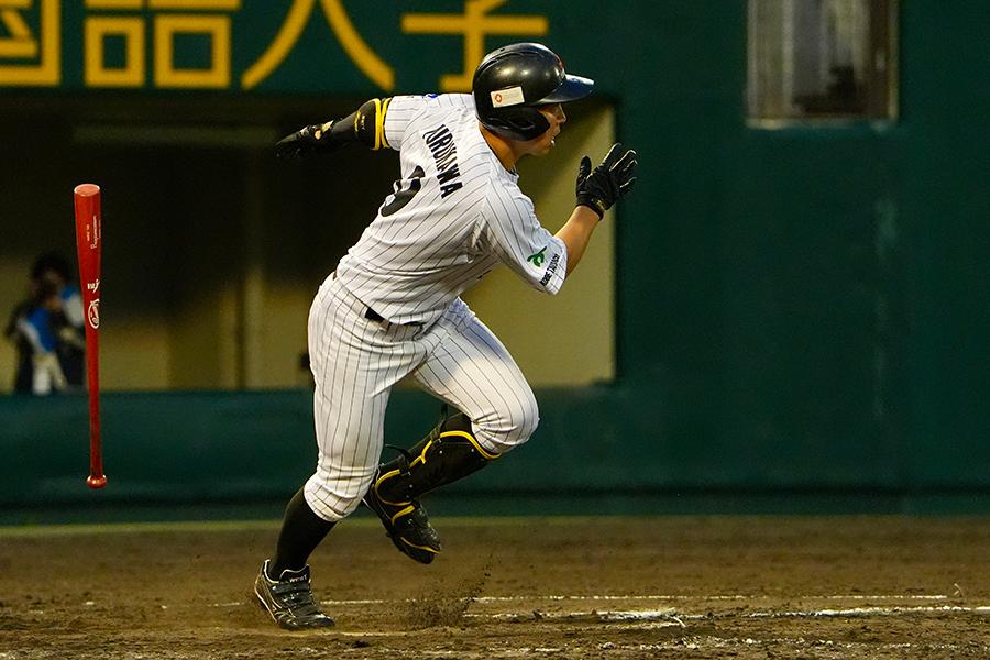 先制タイムリーの古川選手