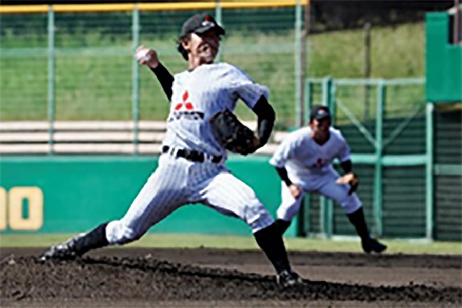 先発で粘投の鮫島投手
