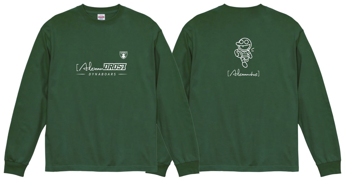 コラボ長袖Tシャツ デザイン（前面・背面）
