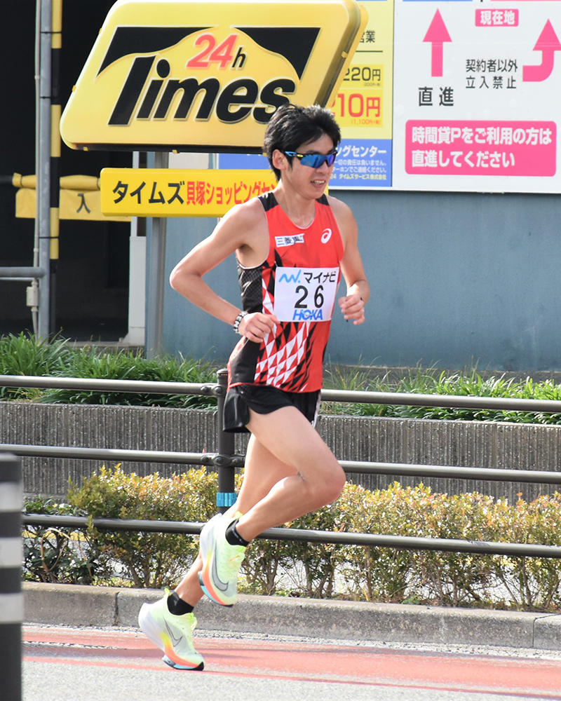 岩田選手 29km地点