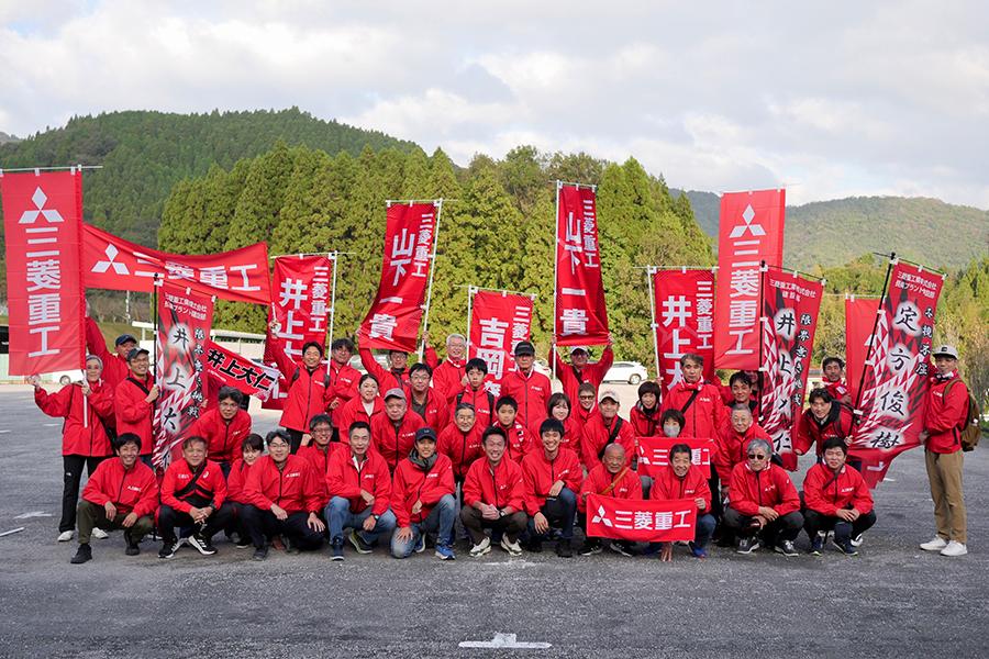 第61回九州実業団毎日駅伝大会 応援団