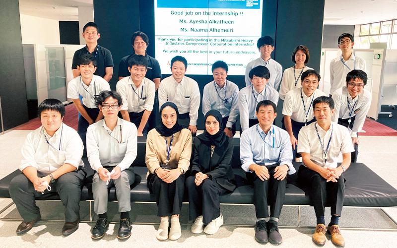 UAE カリファ大学の学生をインターンシップで受け入れ