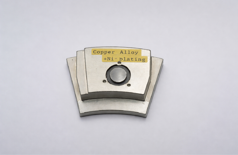 Thrust bearing pads(copper alloy back metal) with Ni-plating