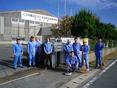 九州支社　部品・サービスグループ／特販・サービスチーム（九州工場） グリーンデイ清掃活動
