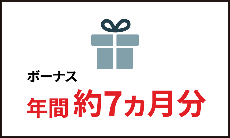 ボーナス 年間約7ヵ月分