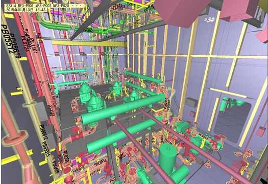 Example of Piping in Machinery Space (3D)