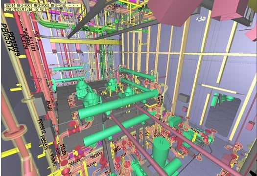 機関室配管(3D)例