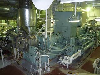船に搭載された舶用排熱回収システム(MERS)