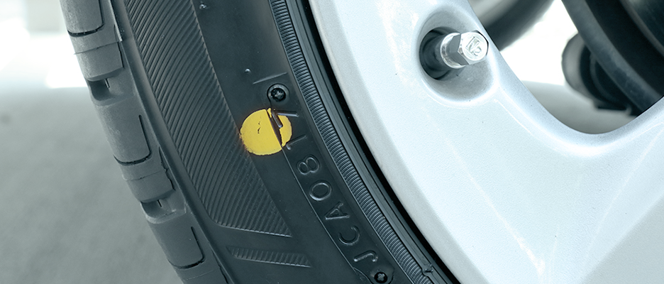 Photograph of a tire