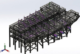 1．全体計画 Tekla Structures／Solid Works／（Tacton Works）Auto CAD／Plant 3D