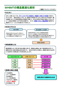 MHIMTの構造最適化解析