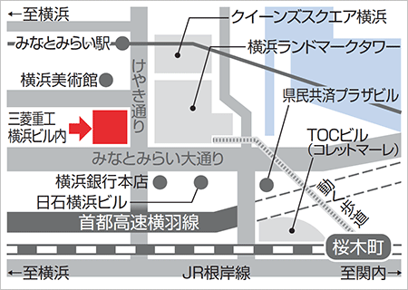 横浜事業所地図