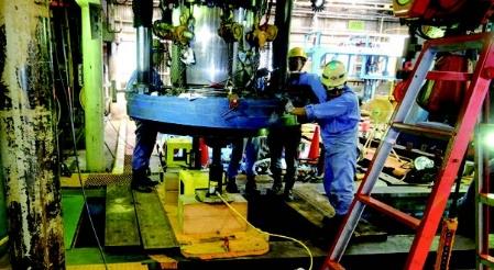 1000Tプレス整備工事