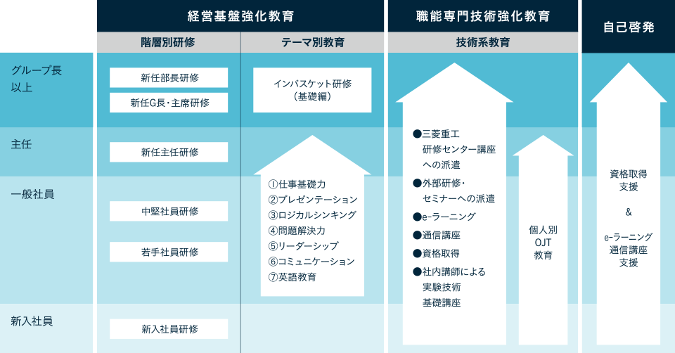 社員教育体系図