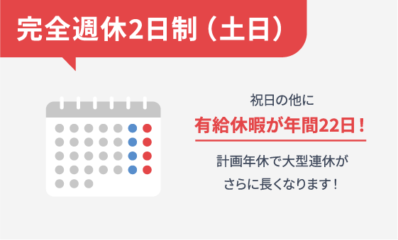 完全週休2日制（土日）