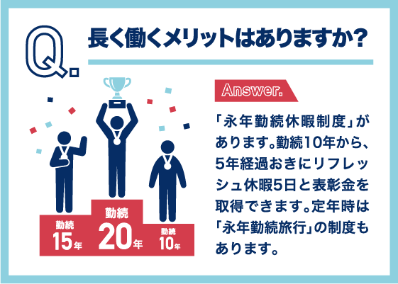 長く働くメリットはありますか？
