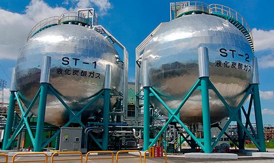 株式会社レゾナック・ガスプロダクツ 液化炭酸ガス球形貯蔵槽建設工事