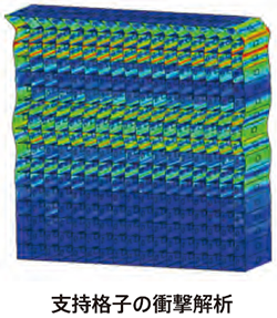 支持格子の衝撃解析