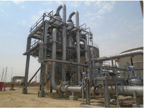 Expansion of natural gas filter of chemical plant