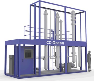 Conceptual drawing of the CO <sub>2</sub> recovery demo plant