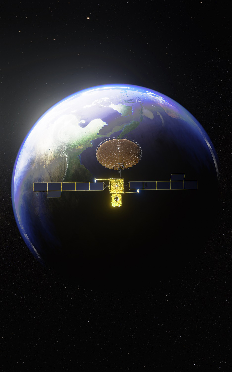 Inmarsat’s first satellite in the Inmarsat-6 fleet
（© Inmarsat）
