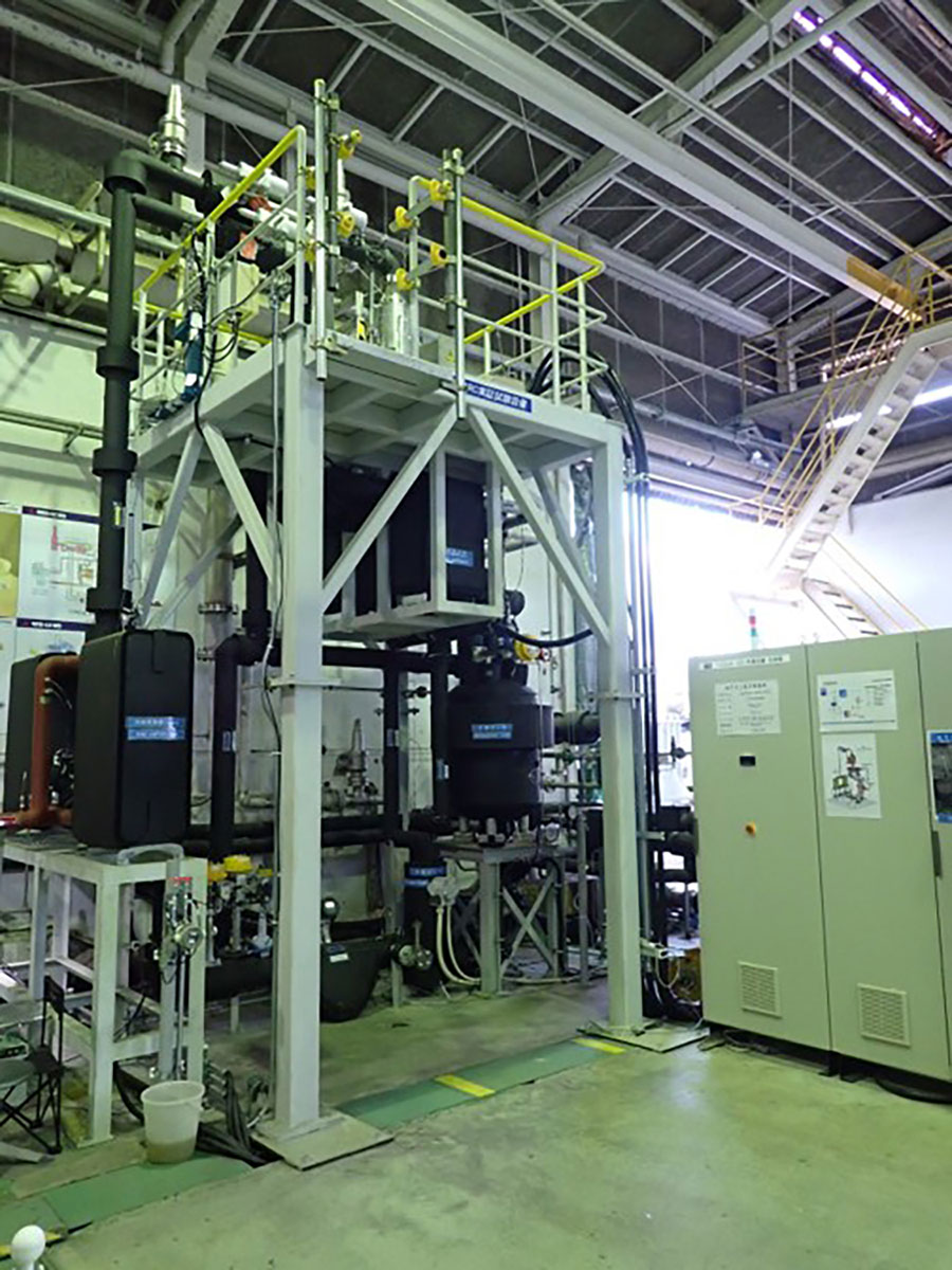 100kW級冷熱ORC発電実証試験設備
