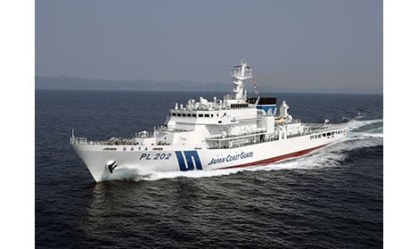 防衛省向け3,900トン型護衛艦「ゆうべつ」の引渡式を三菱重工