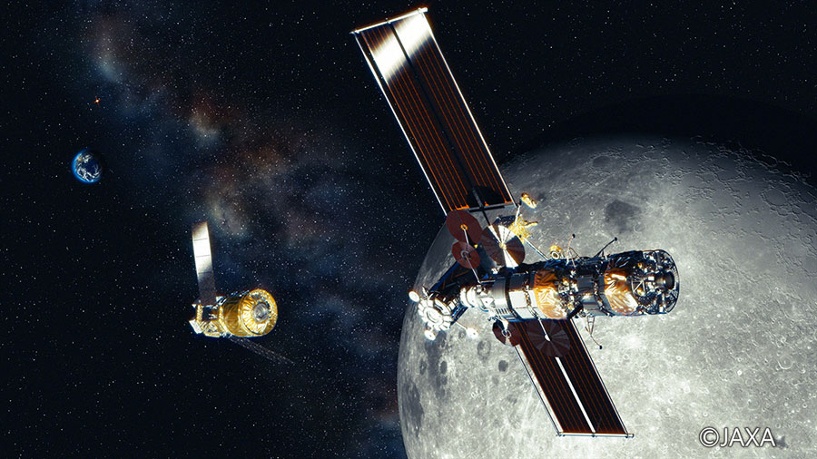 GatewayGateway (right) and Gateway Cargo Transfer Vehicle (Source: JAXA)